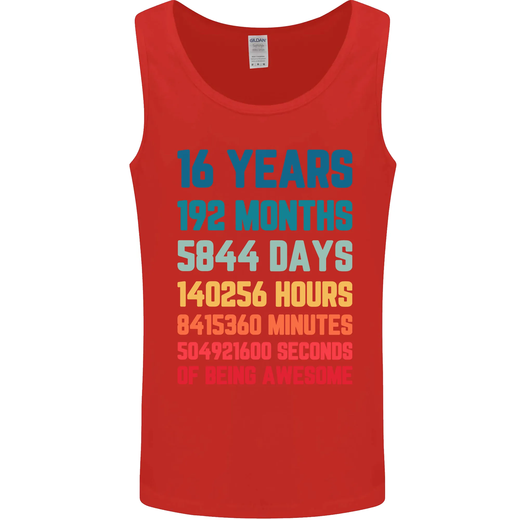 16th Birthday 16 Year Old Mens Vest Tank Top