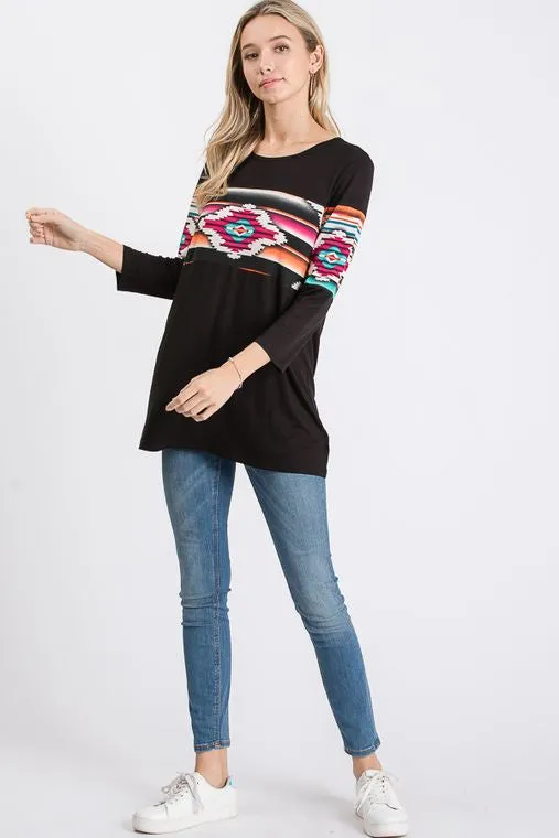 Arizona Bonfire Aztec Top