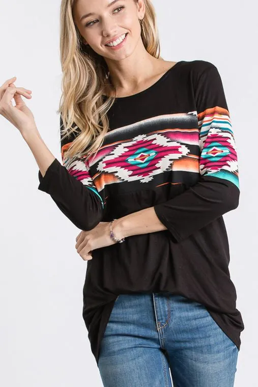 Arizona Bonfire Aztec Top