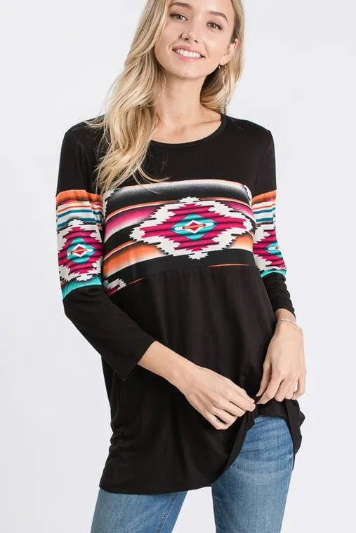 Arizona Bonfire Aztec Top