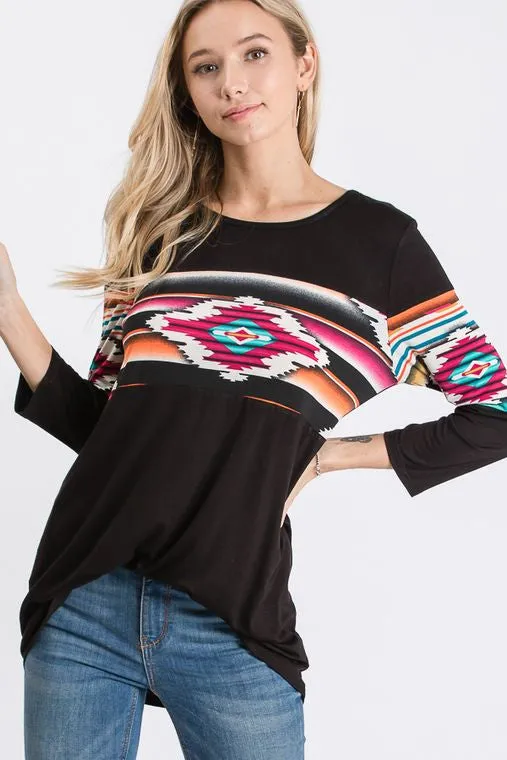 Arizona Bonfire Aztec Top