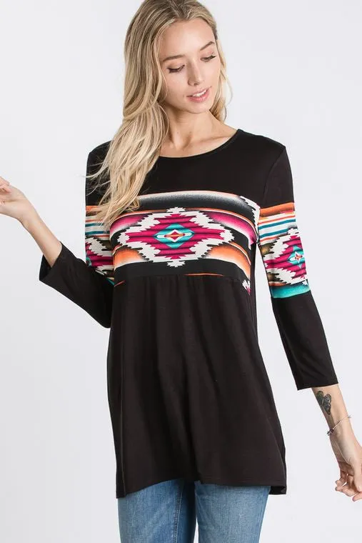 Arizona Bonfire Aztec Top