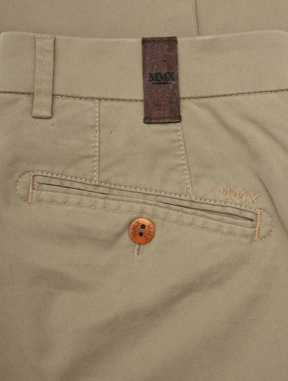 Beige Lupus Cotton Trousers