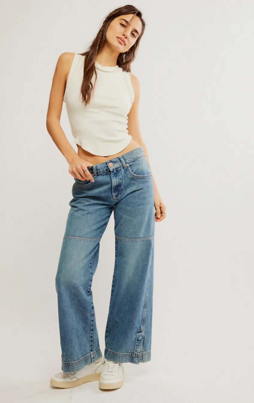 Benji Relaxed Wide Leg Denim Jeans