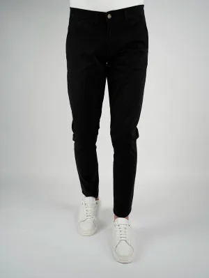 Black Sport Chic Chino Pants