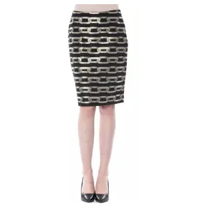 BYBLOS Black Viscose Women Skirt