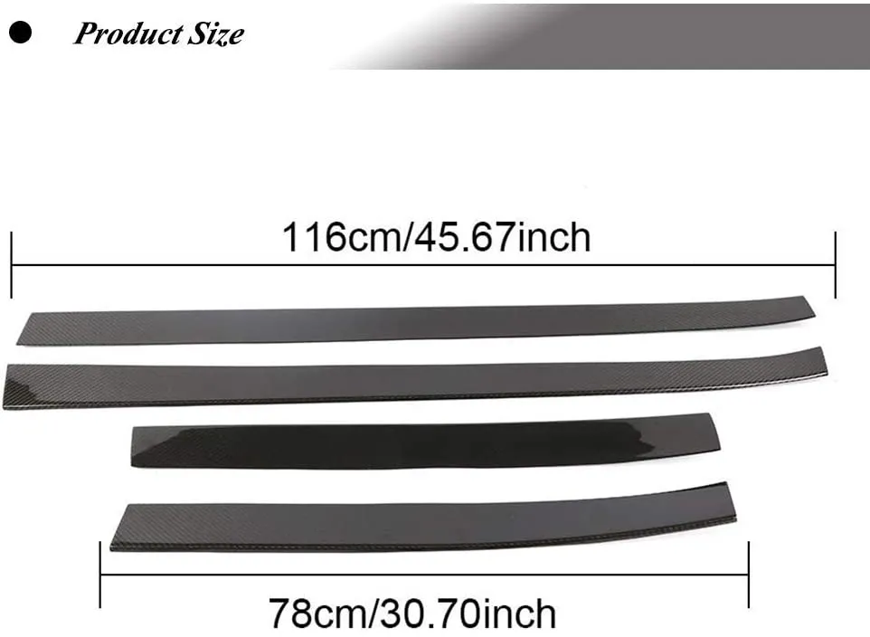 Carbon Fiber REVOZPORT Style Door Panel Trim fits for Tesla Model X 2016-2023