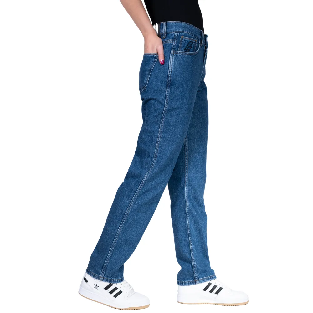 Charger Baggy Denim Pants Dark Blue