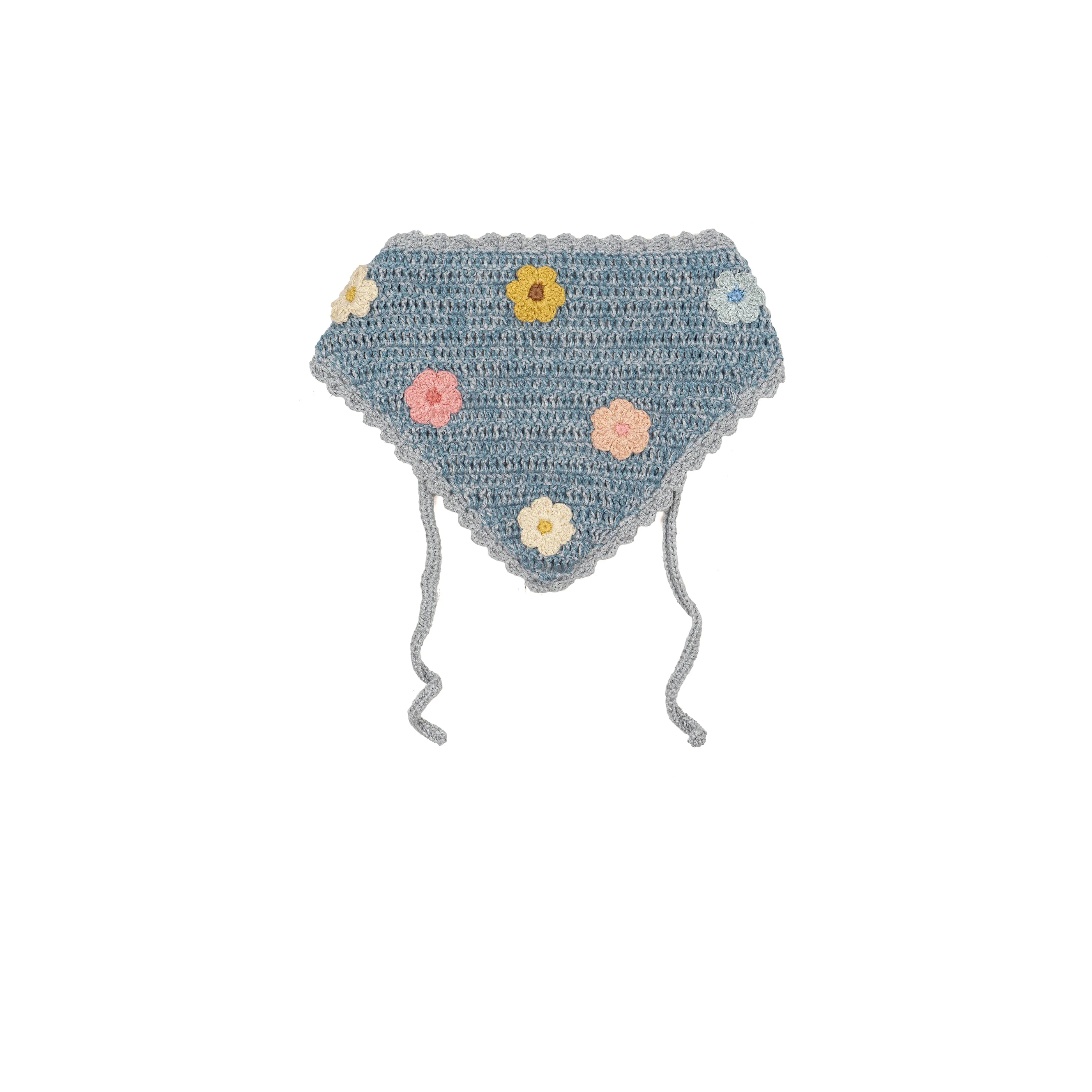 Crochet Bandana - Dusty Blue