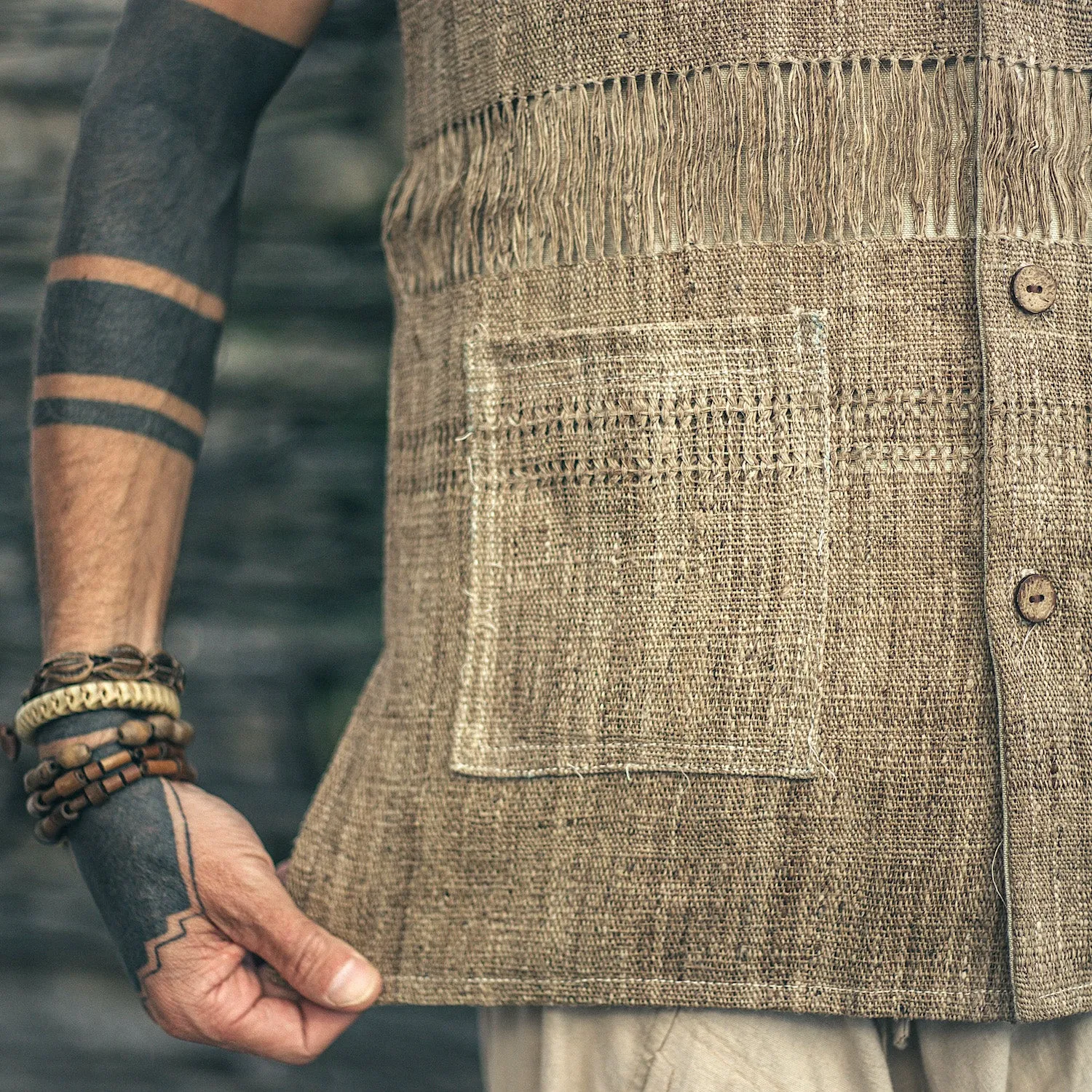 Handwoven Wild Nettle Vest