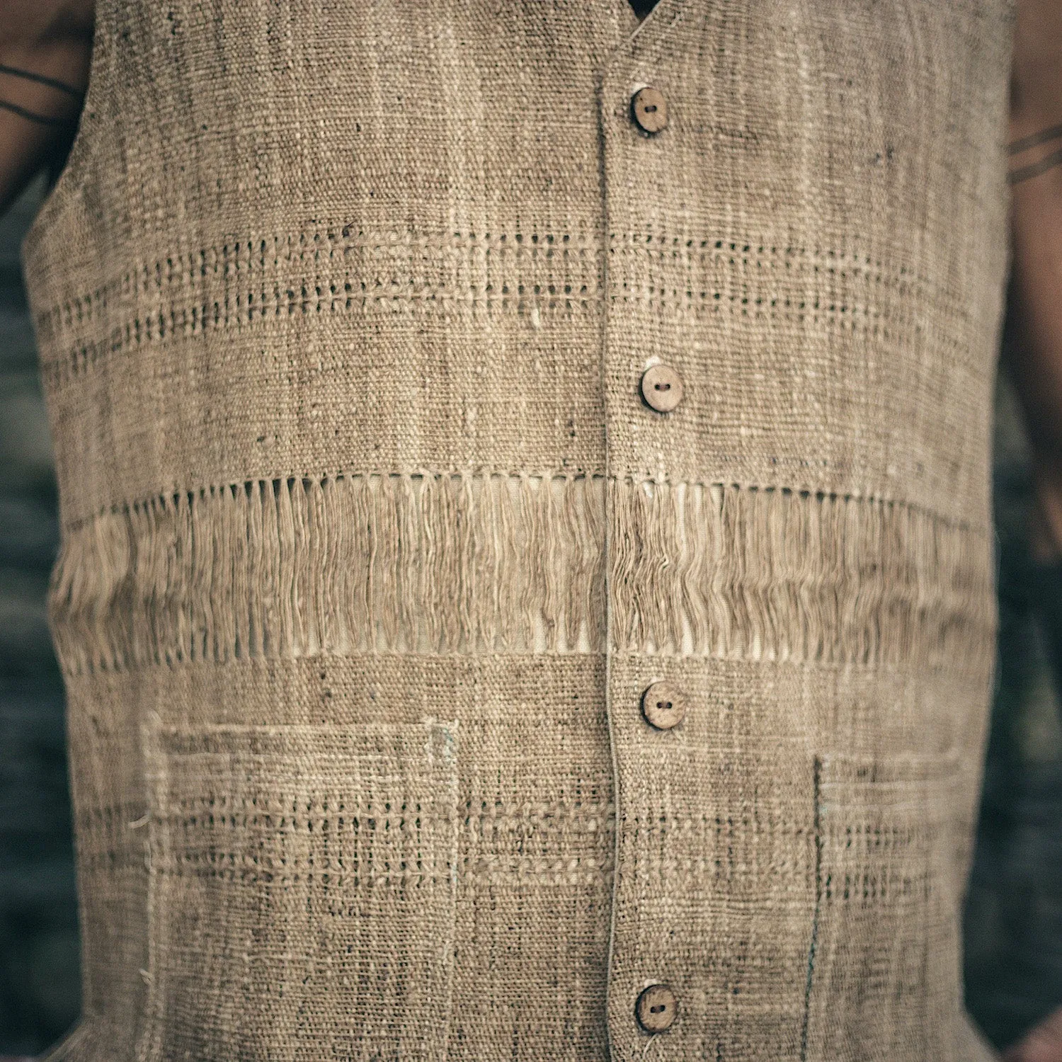 Handwoven Wild Nettle Vest