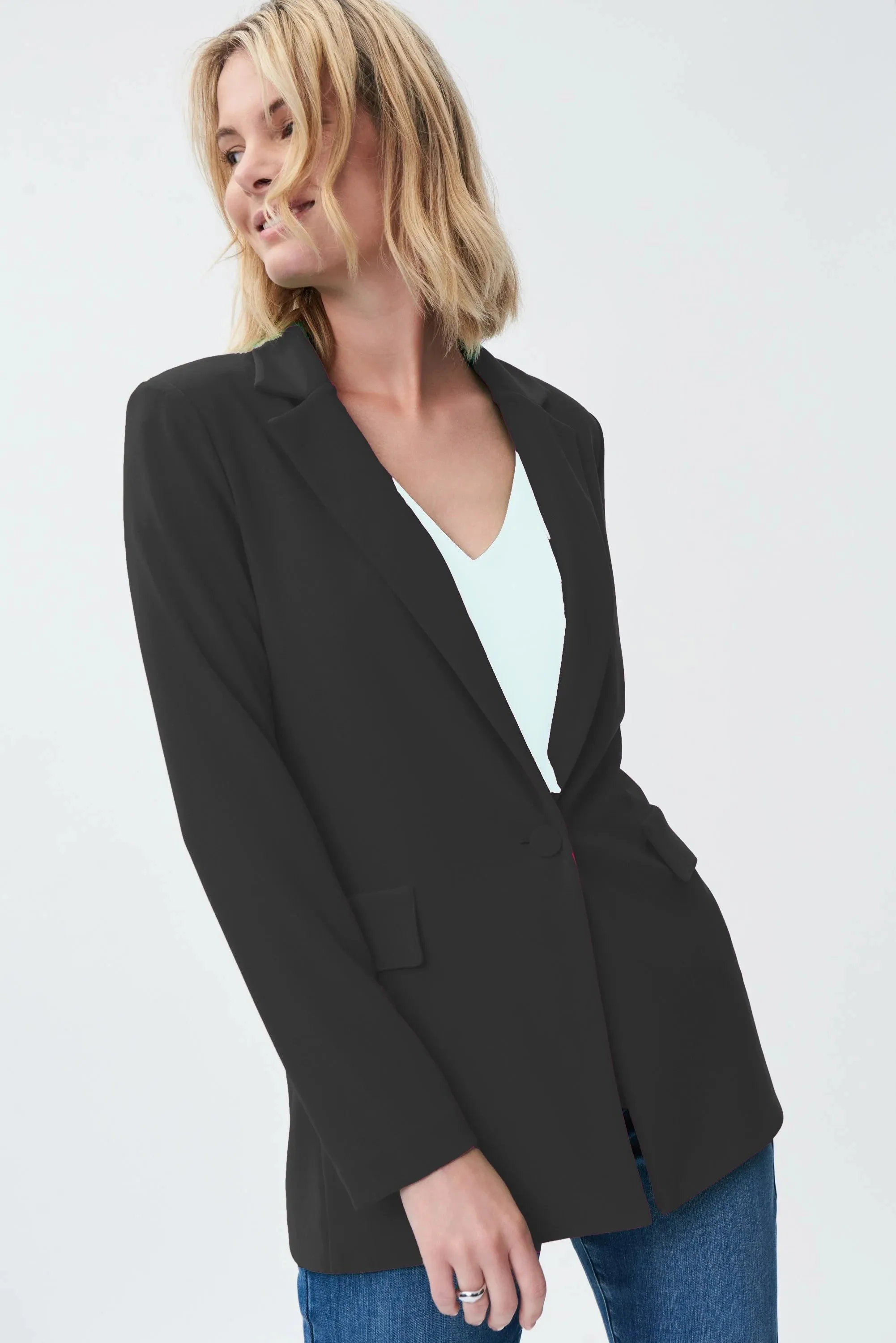 Joseph Ribkoff Long Blazer Black