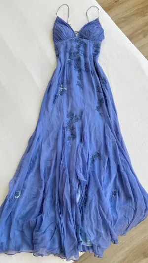 kamahe Blue Long Prom Dresses,Evening Gown,Party Dresses,Formal Dress