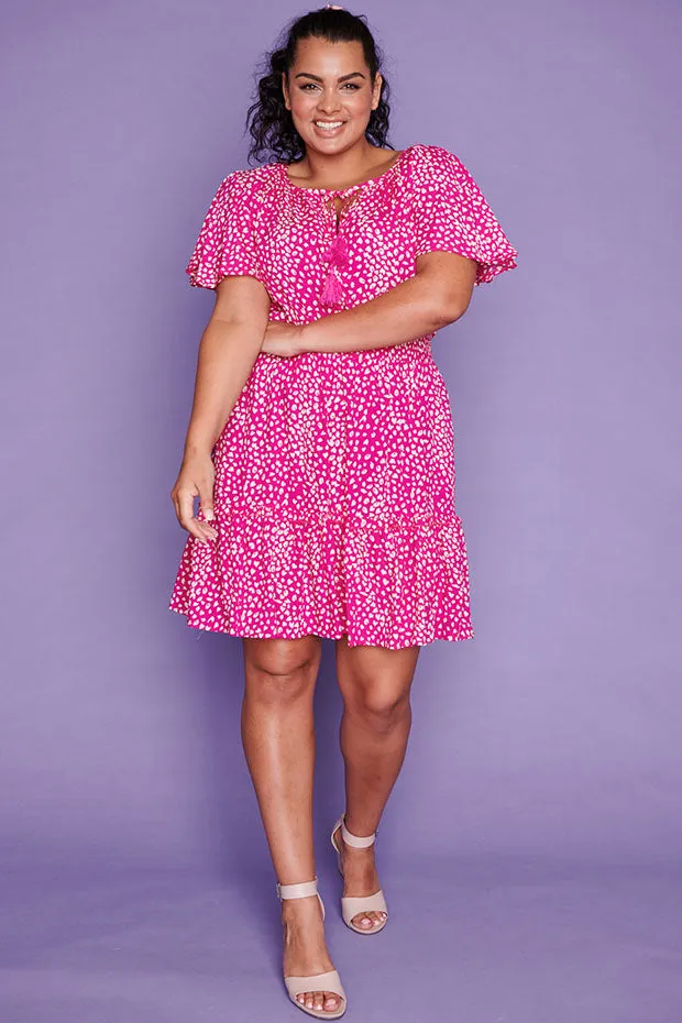 Kimberley Pink Spots Dress