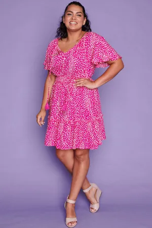 Kimberley Pink Spots Dress