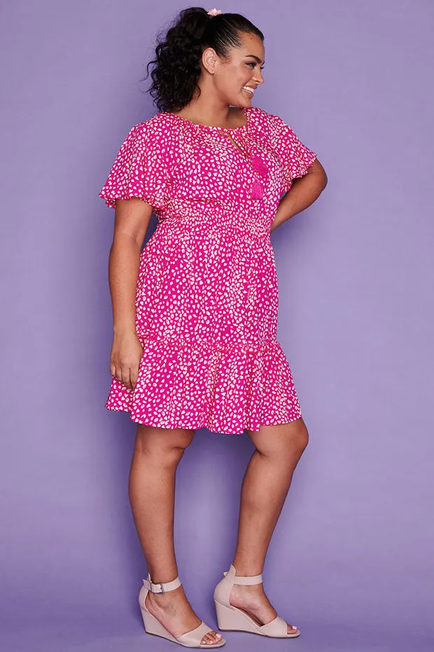 Kimberley Pink Spots Dress