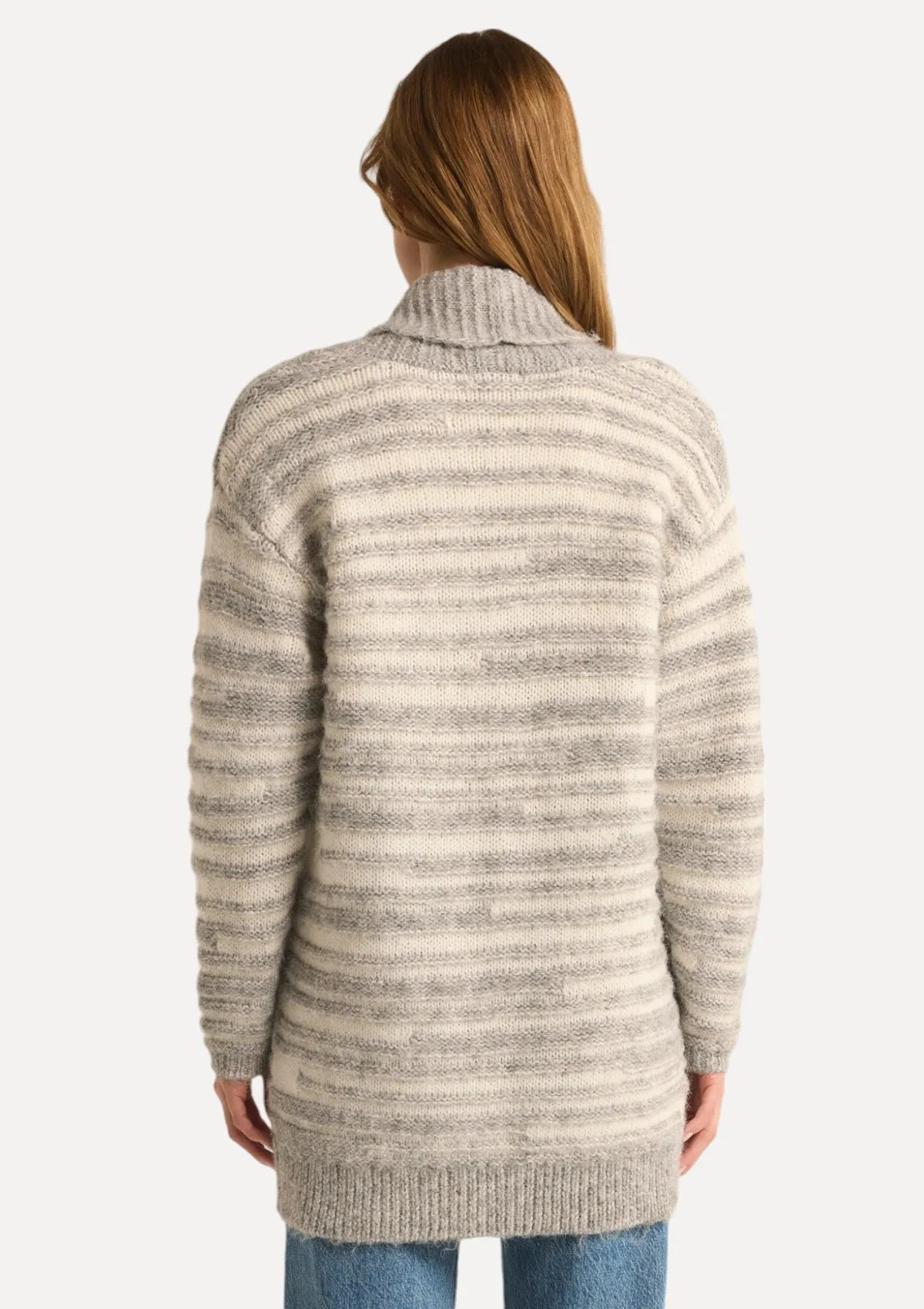 Level Up Cardigan - Light Heather Gray