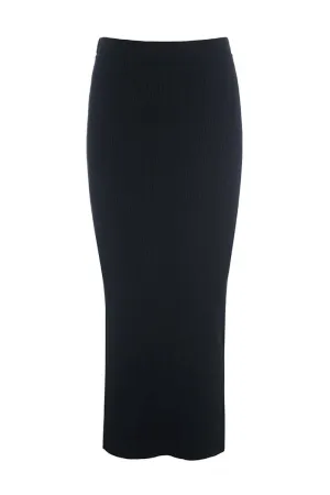 Long Rib Skirt in Black by Bitte Kai Rand