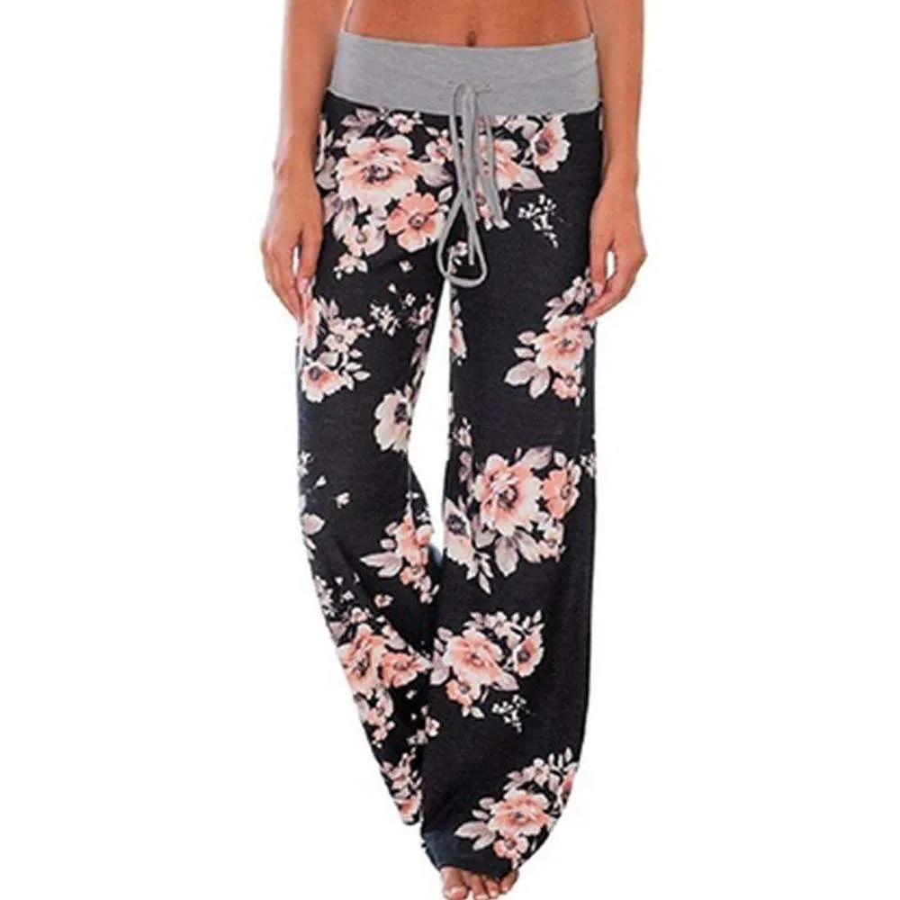 Loose-Fit Floral Pants