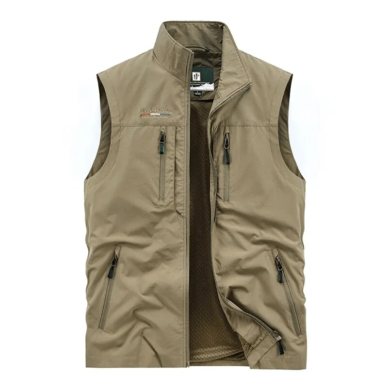 Men's Quick-Dry Slim Waistcoat Sleeveless Multi-Pocket - SF1161