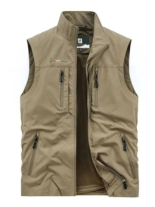 Men's Quick-Dry Slim Waistcoat Sleeveless Multi-Pocket - SF1161