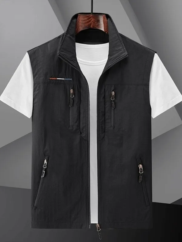 Men's Quick-Dry Slim Waistcoat Sleeveless Multi-Pocket - SF1161