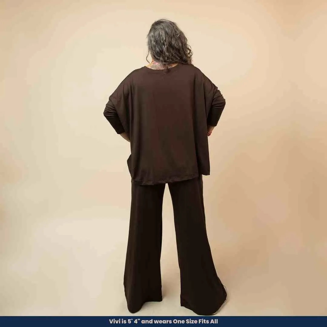 Mia - Blouse and Wide-Leg Pants (Two-piece set)