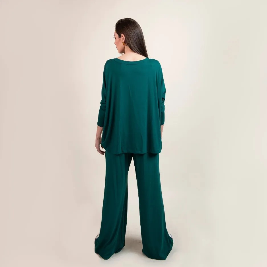 Mia - Blouse and Wide-Leg Pants (Two-piece set)