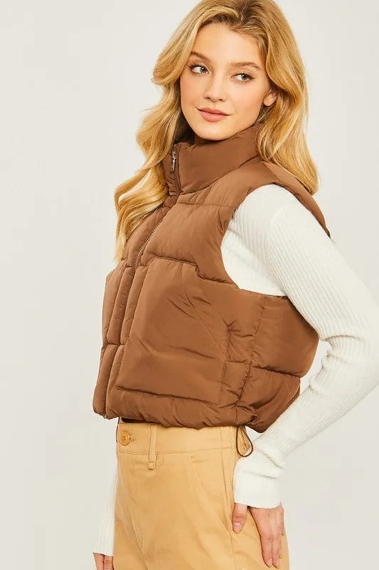 Puffer Vest With Pockets