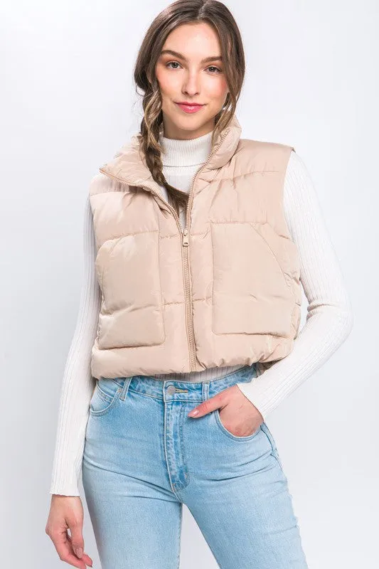 Puffer Vest With Pockets