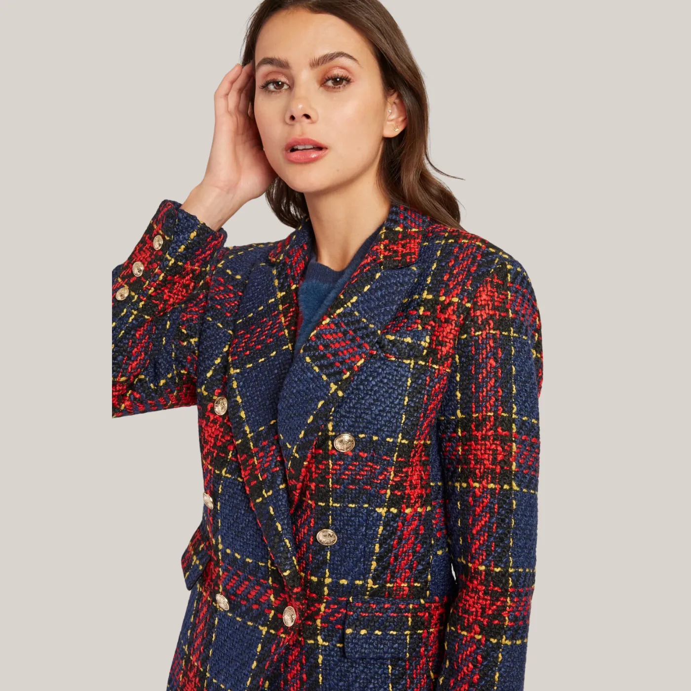 Rene Derhy Marine Jacket | Red Check