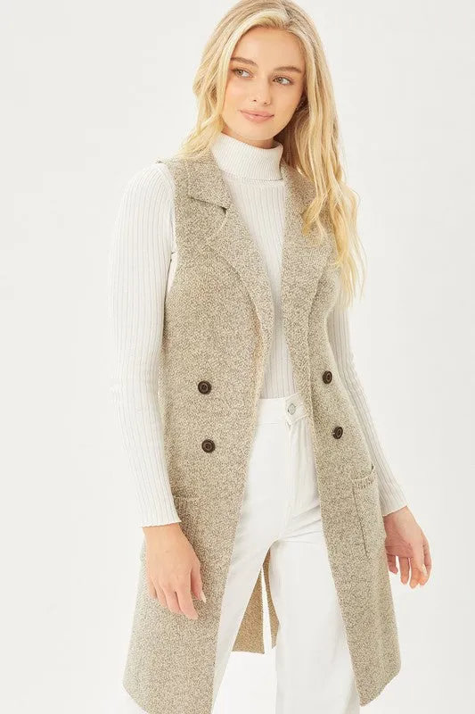 Sleeveless Cardigan Vest- 2 Colors!