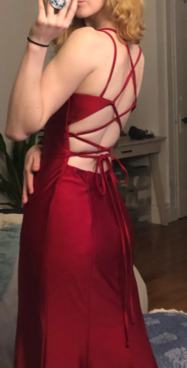 Spaghetti Straps Mermaid Long Prom Dress Unique Formal Dresses