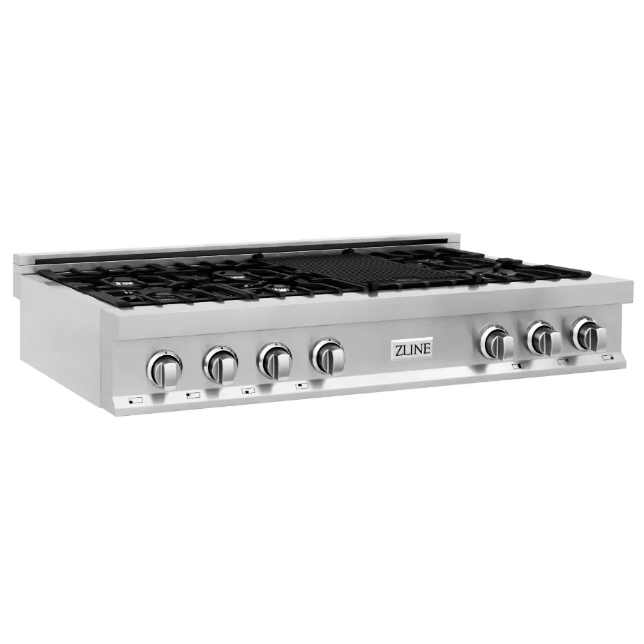 ZLINE 48 IN. Porcelain Rangetop with 7 Gas Burners (RT48)