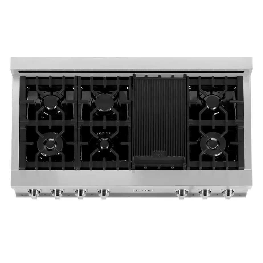 ZLINE 48 IN. Porcelain Rangetop with 7 Gas Burners (RT48)